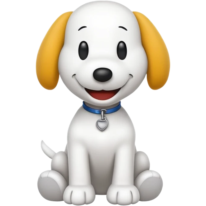 Snoopy, simple and expressive emoji