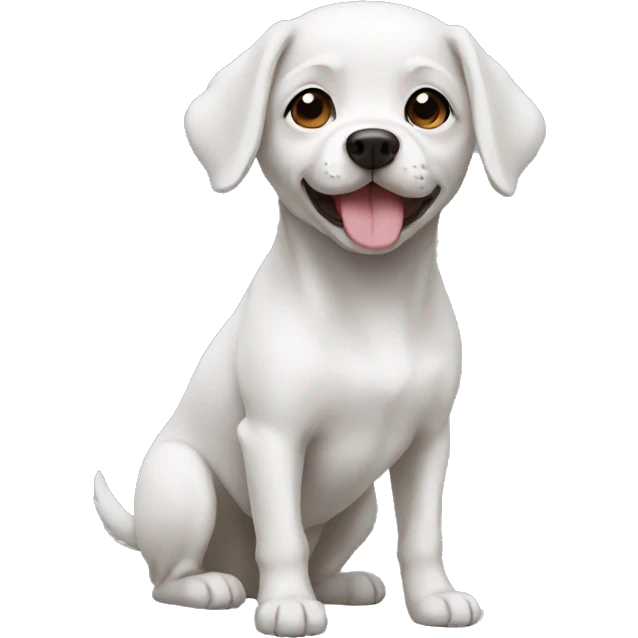 A small dog white emoji