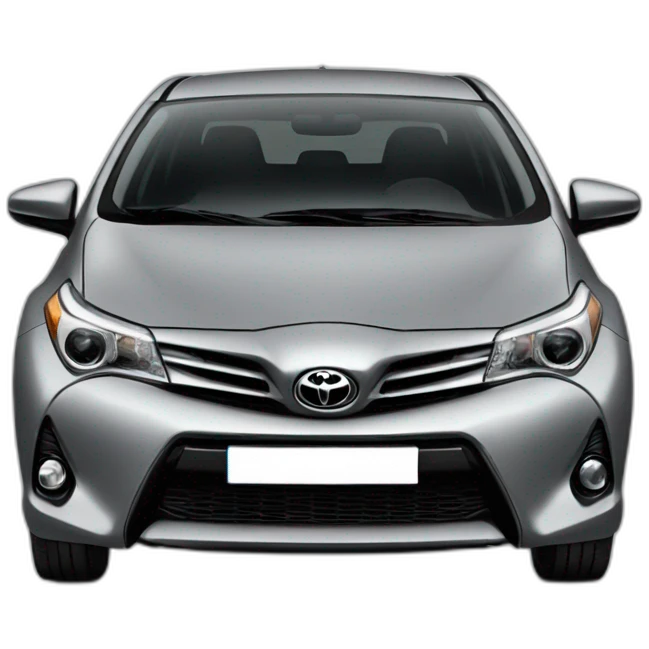 Grey Toyota auris emoji