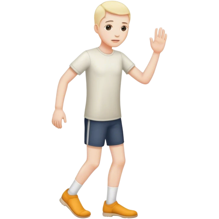 une tête avec des pied  emoji