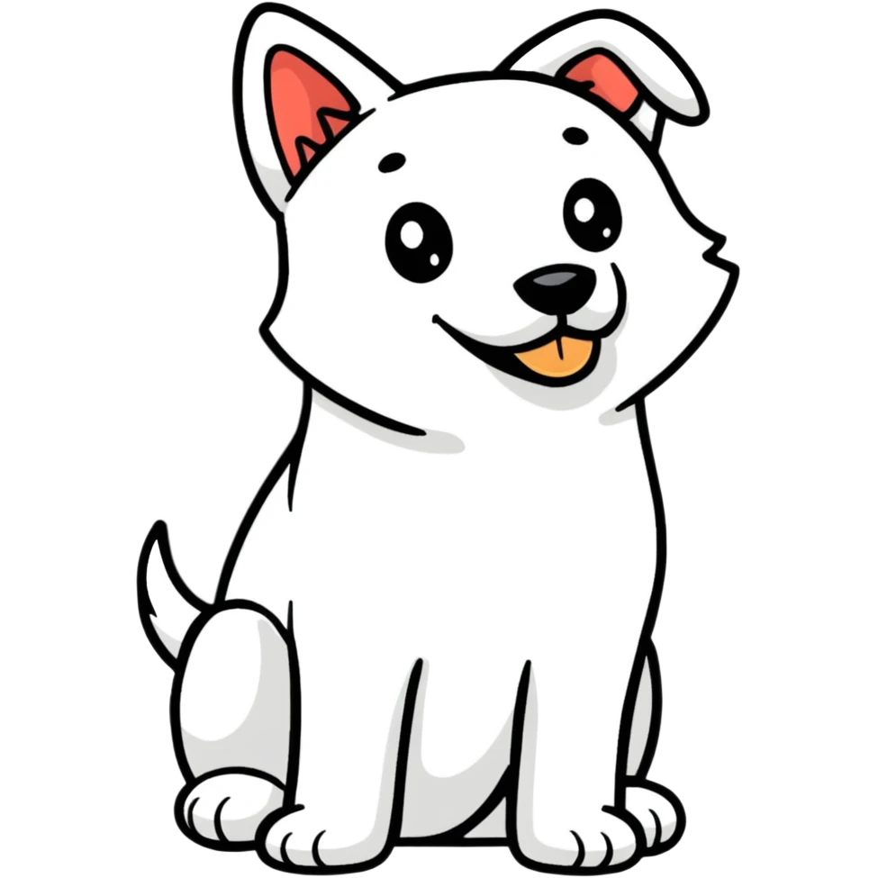 playful dog emoji