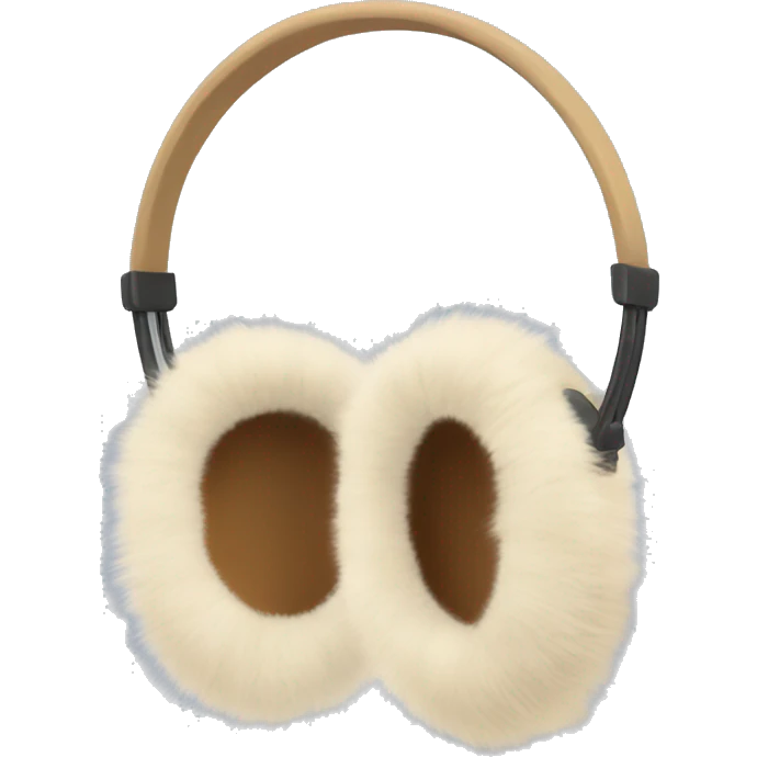beige fur earmuffs emoji