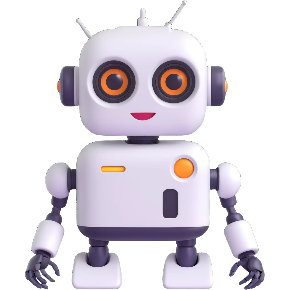 a winking robot emoji