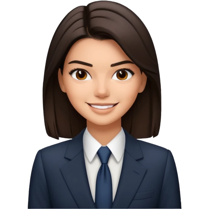 kendall jenner in einem professionellen setup emoji