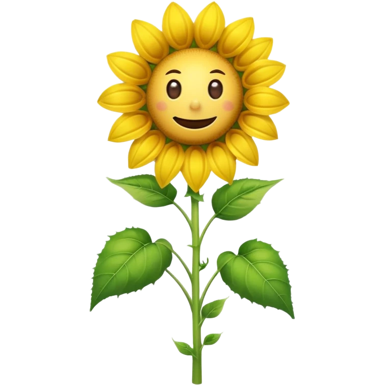An exact  picture of the sunflower from Plants vs. Zombies emoji