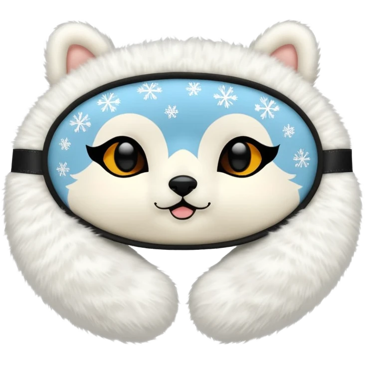 cozy winter sleep mask emoji