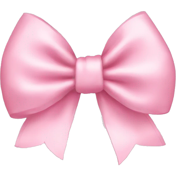 Baby pink bow  emoji