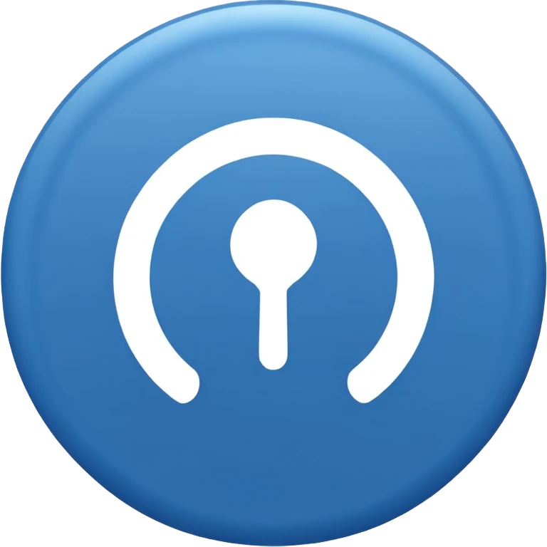 White tickmark inside a blue circle emoji