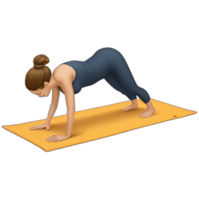 Yogi chaturanga emoji