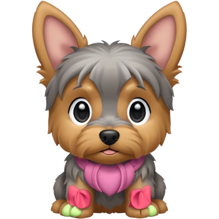 Floppy eared Yorkie puppy emoji