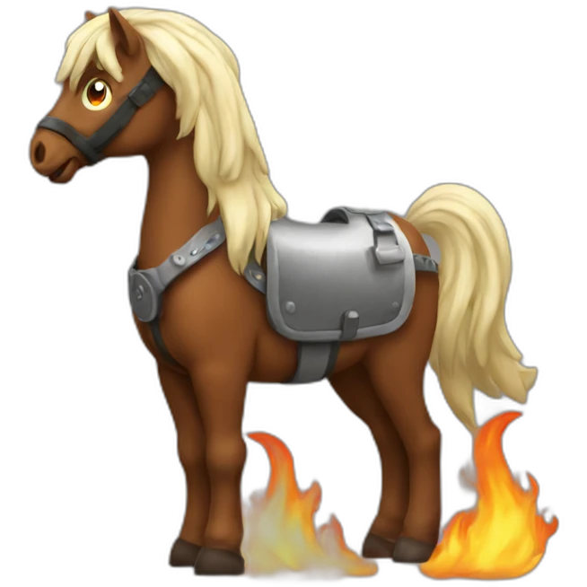 Flammenpferd emoji