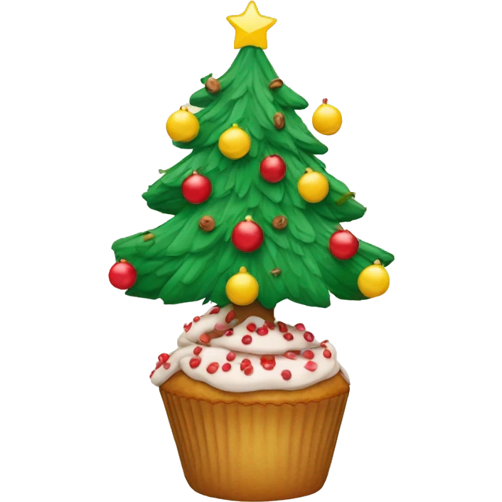 Weihnachstbaum mit Muffins emoji