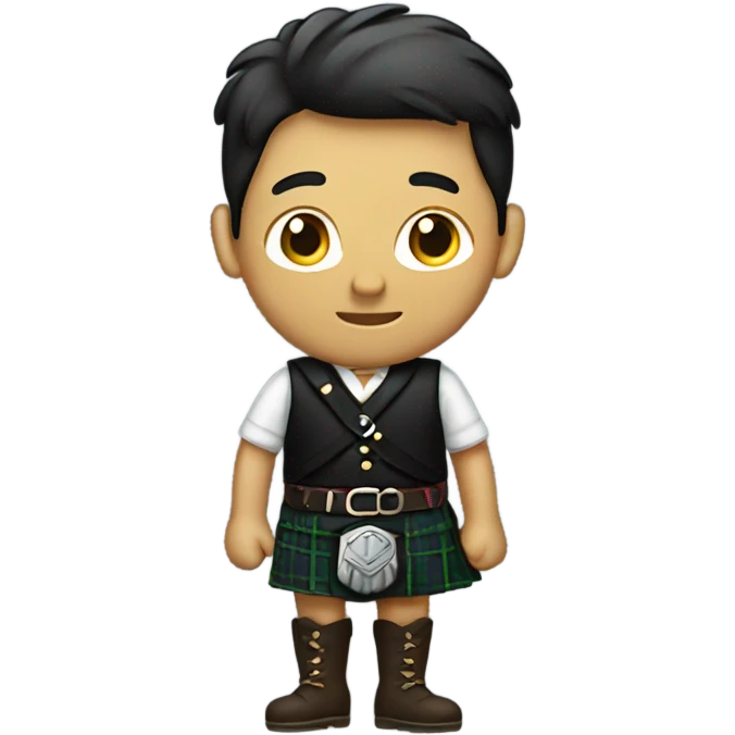 Person wearing a kilt emoji