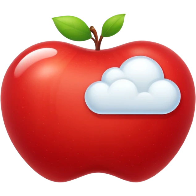 apple cloud message bubble emoji
