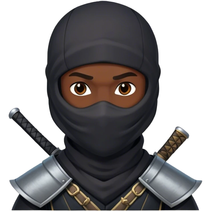 The ninja emoji combined with an european Knight  emoji