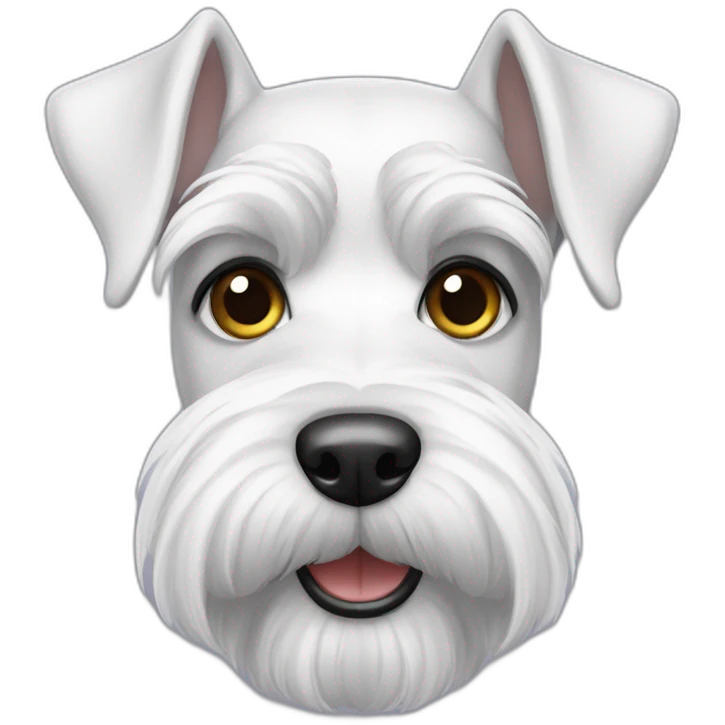 White Schnauzer emoji