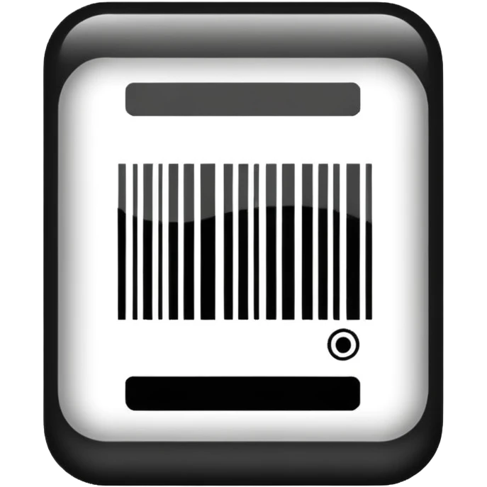 barcode, simple, clear, no text emoji
