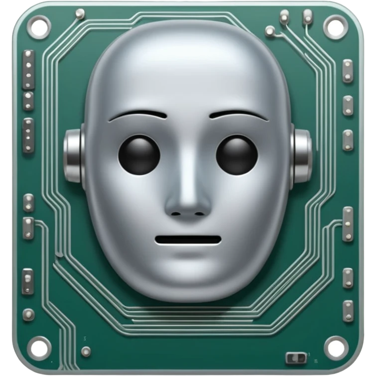 ai chip no face emoji