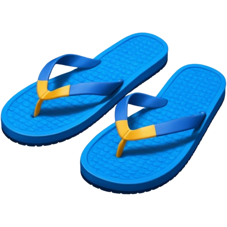 A pair of cool beach slippers emoji