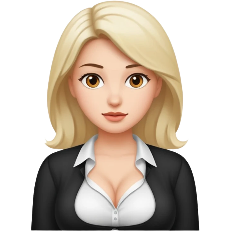 A naked woman with big boobs emoji