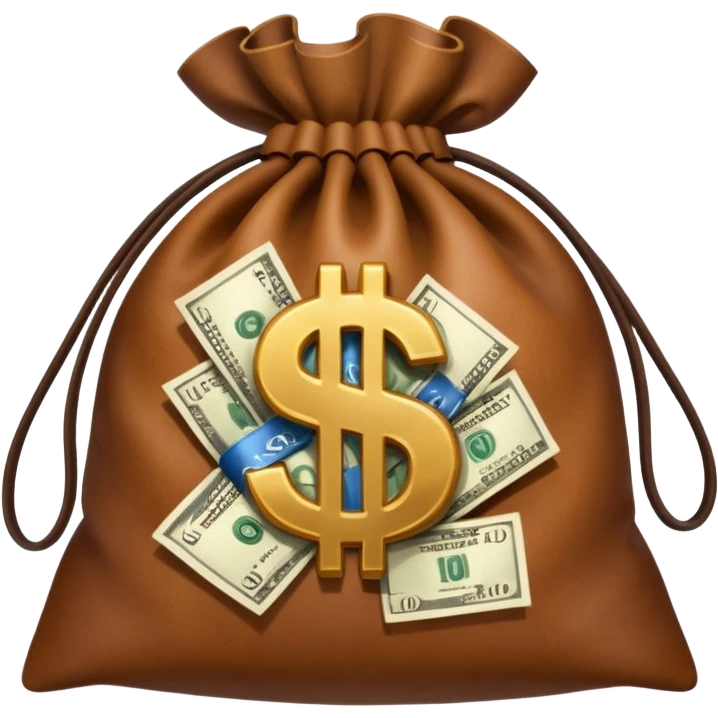 bag with a dollar sign emoji