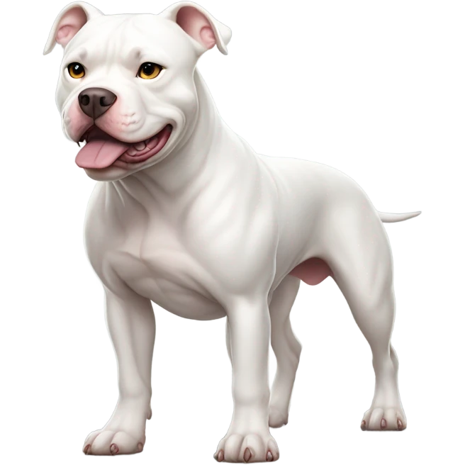 White pitbull  emoji