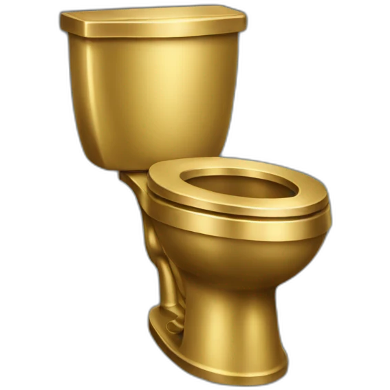 golden toilet emoji