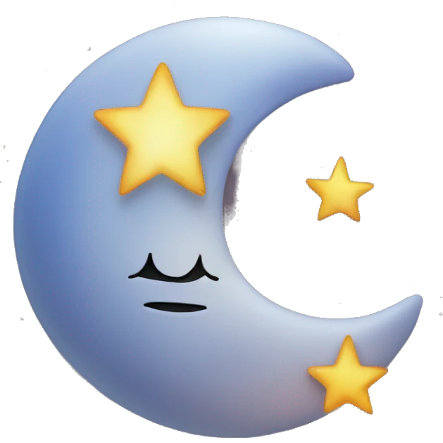 Moon and star emoji emoji