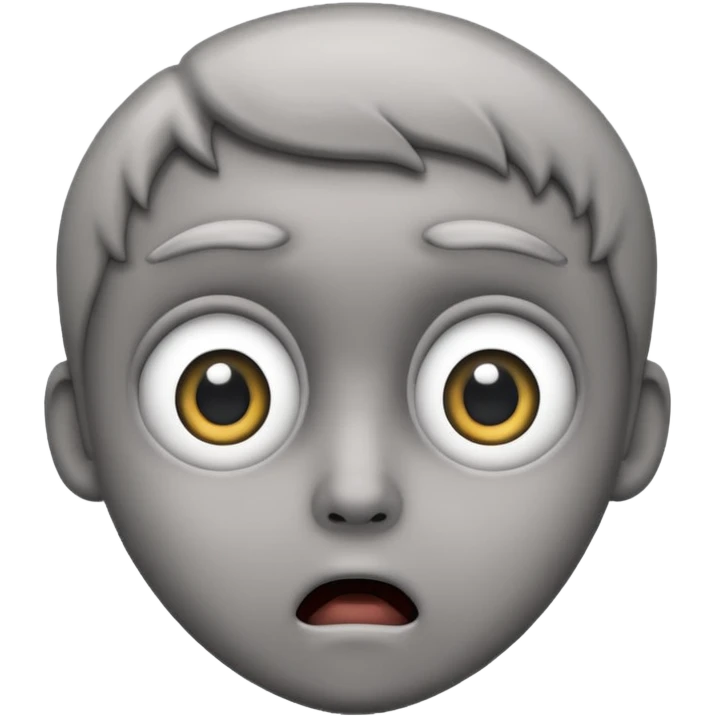 mix these two emojis 🗿😱 emoji