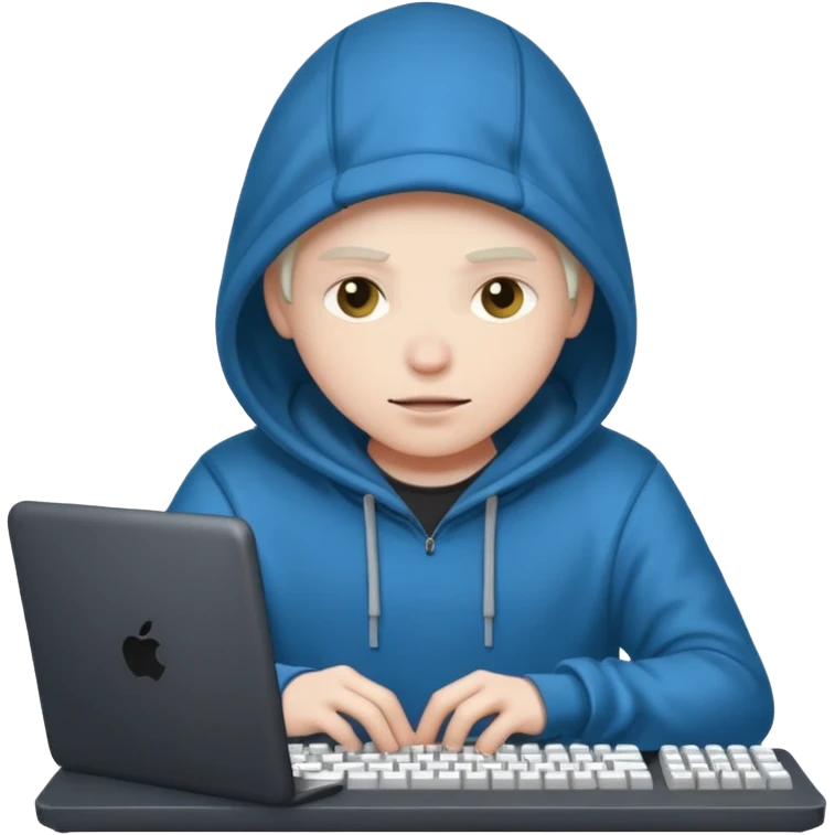 Hacker hacking emoji