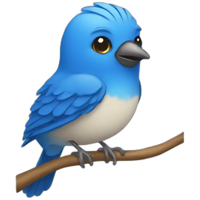 blue bird emoji