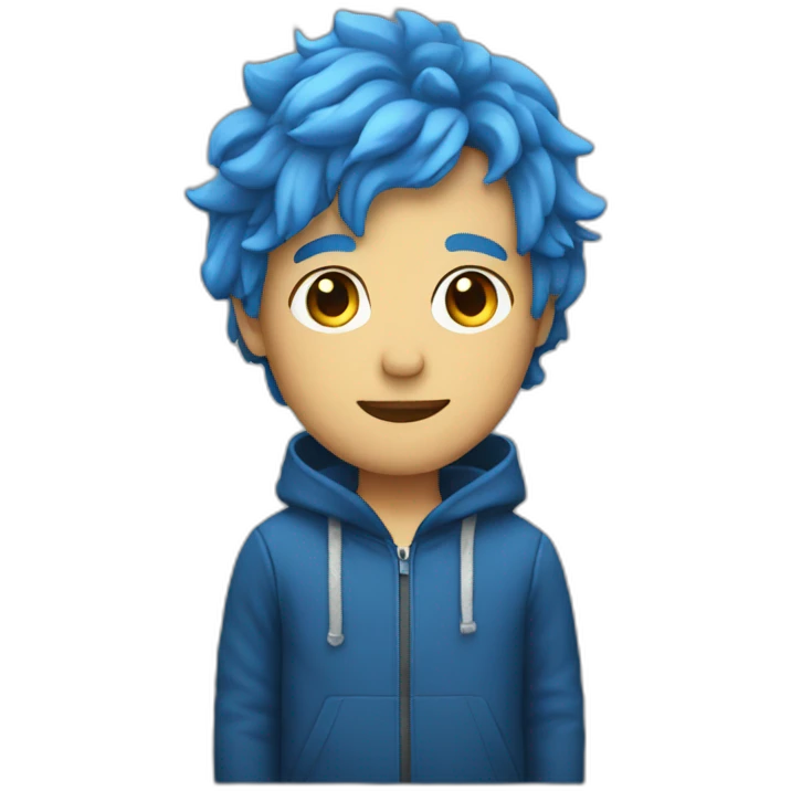 Felix from the band Strykids has blue  emoji