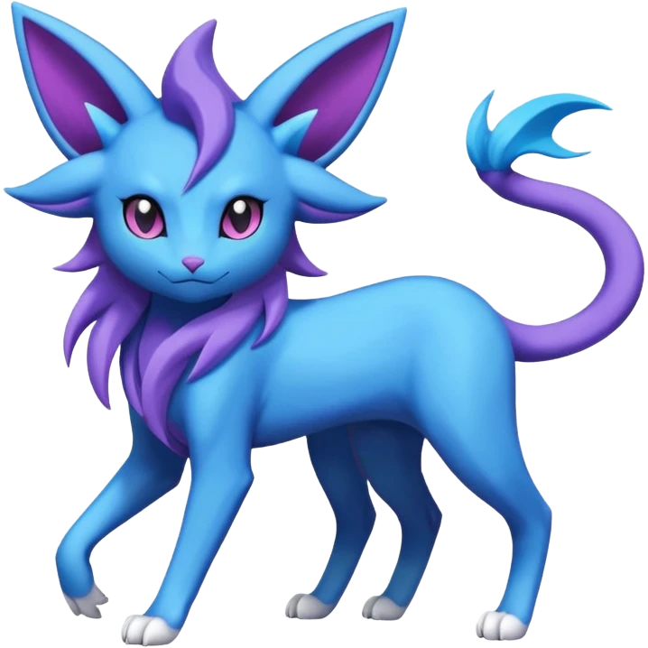 Luxray-Espeon-Suicune-Amaura-fusion emoji