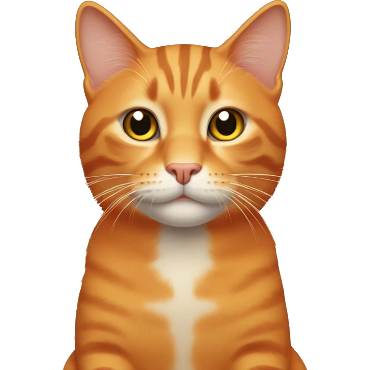 orange manecoon cat  emoji