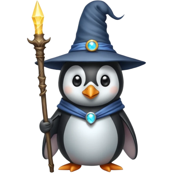 Penguin Wizard emoji
