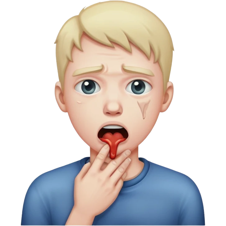 Chocking yourself  emoji