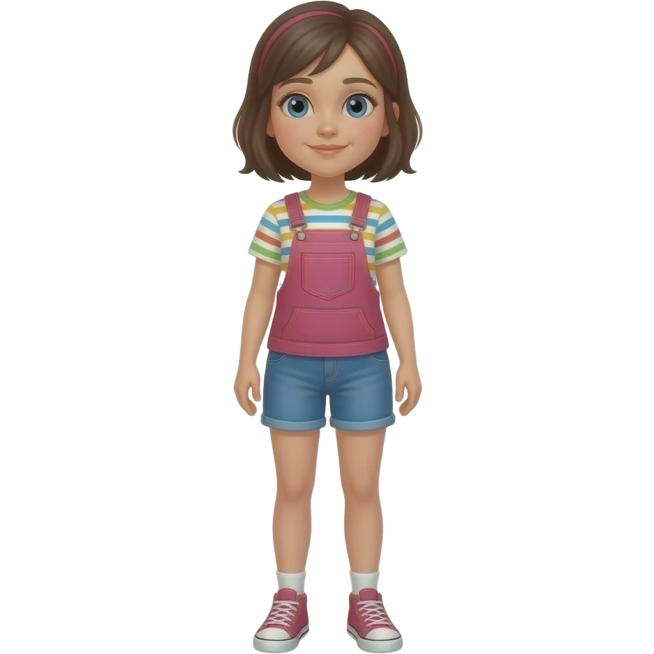 girl child with legs three times as long as her torso emoji