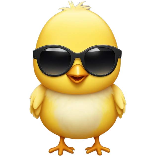 A little chick with sunglasses emoji