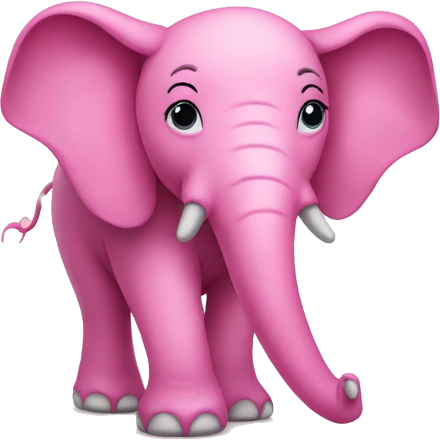 Pink elephant  emoji