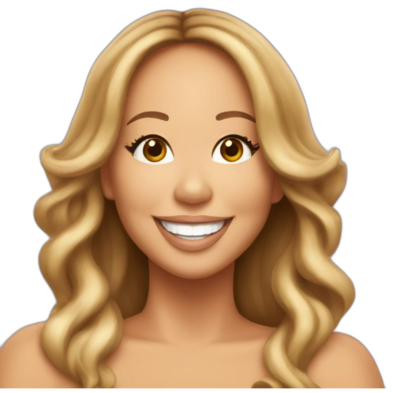 smiling mariah carey in 2019 emoji