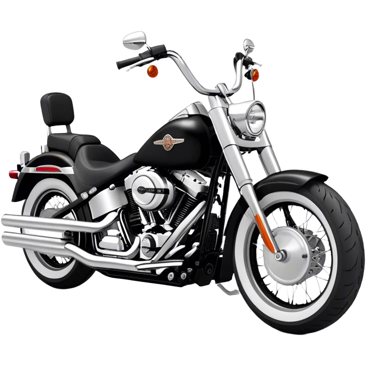 Harley-Davidson Cruiser - Harley-Davidson Softail (Model Year: 2021) (Iconic colour: Black) emoji