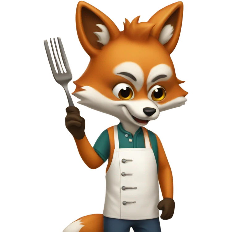 a fox cookin emoji