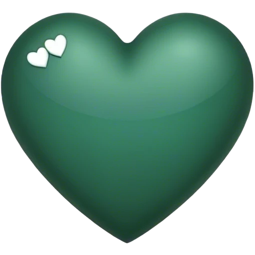 Corazón verde oscuro  emoji