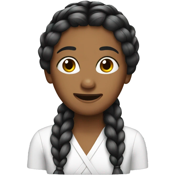 Hair braiding emoji