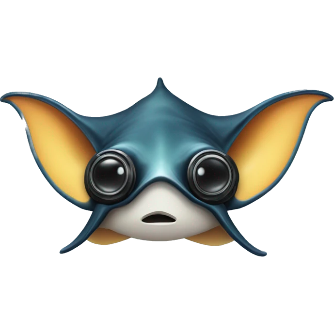 Manta ray with gaming headset emoji