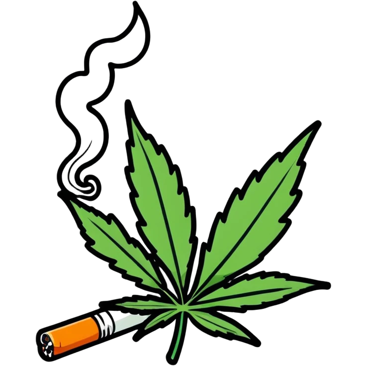 Smoking weed emoji