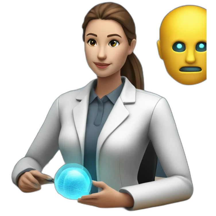 Futuristic-Biomedical-Engineer-studying-hologram-3d-model-of-breast emoji