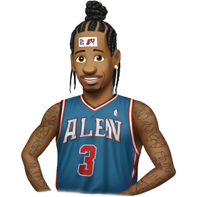 allen iverson braids emoji