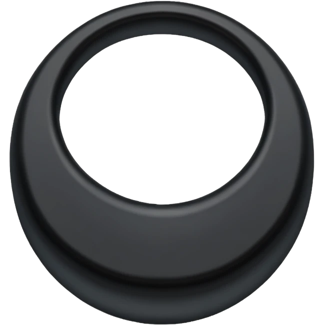 iOS emoji, minimal dark fantasy ring, black metal, flat emoji