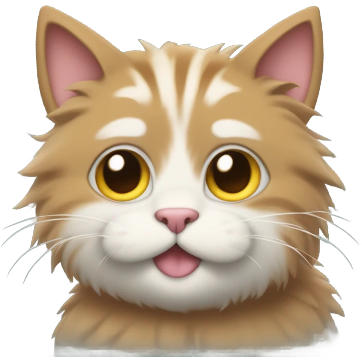 Cat with very large paws emoji